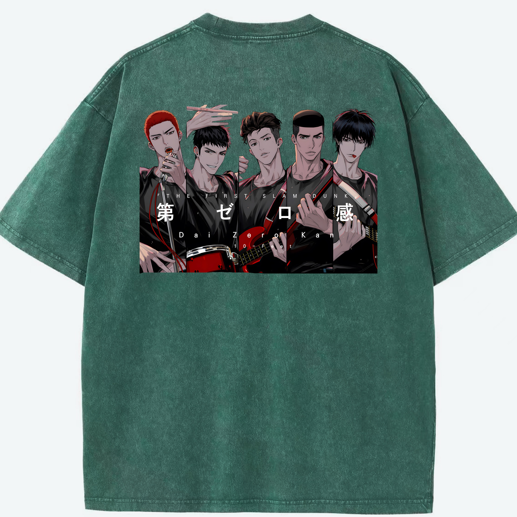（画像用） SLAM DUNK／スラムダンク 綿100% ヴィンテージ風 半袖Tシャツ（背面プリント）